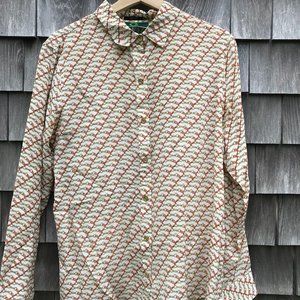 Silk button down dress shirt